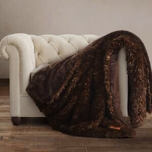 FRYE Arctic Luxe Faux Fur Throw 60”x70”